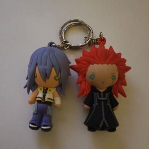 Kingdom Hearts Keychain Set - Riku and Axel
